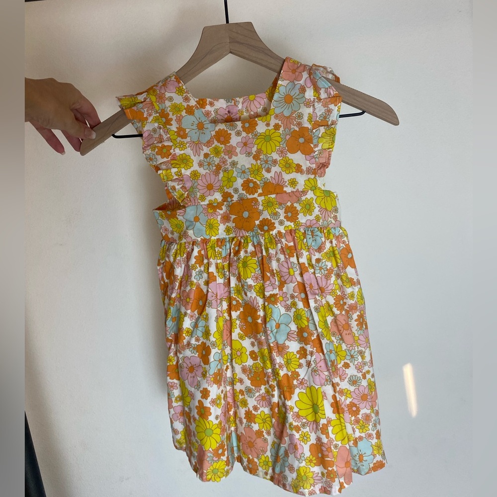 Flower power frilly dress NWT